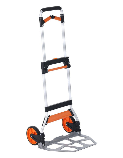 Load image into Gallery viewer, Folding Hand Truck, 309 lbs Load Capacity, Aluminum Portable Cart, Convertible Hand Truck and Dolly with Telescoping Handle and PP+TPR Wheels, Ultra Lightweight Super Strong for Moving Warehouse
