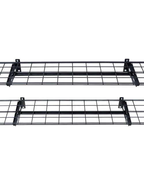 Load image into Gallery viewer, Garage Storage Shelving, 2 Pack, 4 x 1 ft Heavy Duty Garage Shelves Wall Mounted, 400 lbs Load Capacity(Total) Garage Storage Rack Floating Shelves, Suitable for Shop, Shed, Garage Storage
