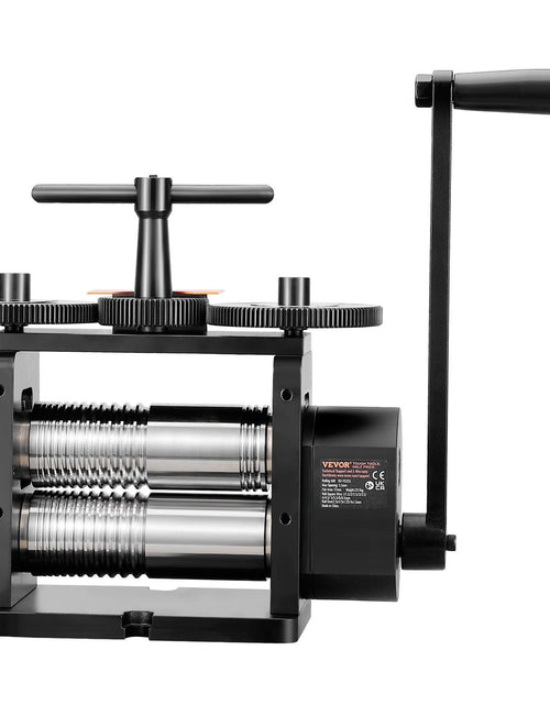 Load image into Gallery viewer, Rolling Mill, 2.24"/57 mm Jewelry Rolling Mill Machine, 1: 2 Gear Ratio, 3-in-1 Multi-function Rolling Mill, 0-5.5 mm Press Thickness for Metal Jewelry Making Sheet Square Wire Elliptical
