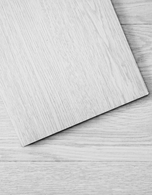 Load image into Gallery viewer, Self Adhesive Vinyl Floor Tiles 36 x 6 inch, 36 Tiles 2.5mm Thick Peel &amp; Stick, Light Gray Wood Grain DIY Flooring for Kitchen, Dining Room, Bedrooms &amp; Bathrooms, Easy for Home Decor
