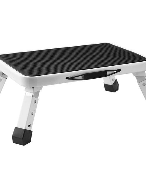 Load image into Gallery viewer, Step Stool 1-Step 330lbs Capacity, Folding Steel Step Ladder 3 Adjustable Height, Portable Toddler Step Stools for Adults, Non-Slip Sturdy Step Ladders for Office, RVs, Pets, Bathrooms,Bedrooms
