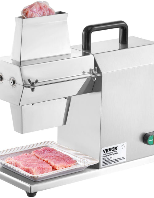 Load image into Gallery viewer, Commercial Meat Tenderizer, Heavy Duty Stainless Steel Kitchen Tool with Handle, Meat Tong, and Cleaning Brush, 450W Electric Meat Tenderizer Machine for Beef, Turkey, Chicken, Pork, and Fish
