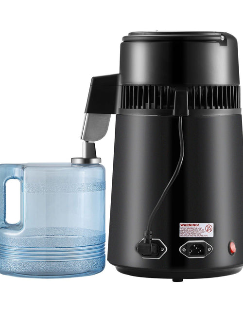 Load image into Gallery viewer, Water Distiller, 4L 1.05 Gallon Pure Water Purifier Filter For Home Countertop, 750W Distilled Water Maker, Stainless Steel Interior Distiller Water Making Machine to Make Clean Water, Black
