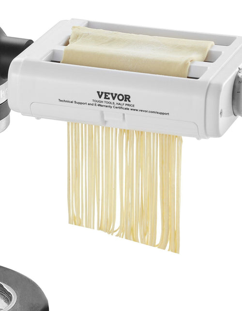 Load image into Gallery viewer, Pasta Attachment for KitchenAid Stand Mixer, 3-IN-1 Stainless Steel Pasta Roller Cutter Set Including Pasta Sheet Roller, Spaghetti and Fettuccine Cutter, 8 Adjustable Thickness Knob Pasta Maker
