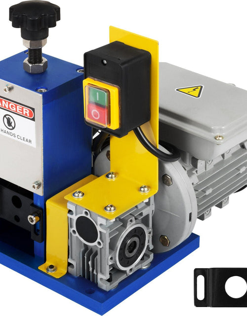 Load image into Gallery viewer, Automatic Electric Wire Stripping Machine 0.05"-0.98",Portable Dark Blue Wire Stripper, Wire Stripping Machine Tool for Scrap Copper Recycling (Dark Blue)
