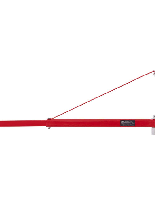 Load image into Gallery viewer, Electric Hoist Support Arm, 660 lbs Max Load Capacity, Electric Hoist Holder Swing Arm with Pole, Steel Hoist Frame, 180° Swivel Scaffold Hoist Lifting Arm, Winch Hoist Arm for Workshop, Garage
