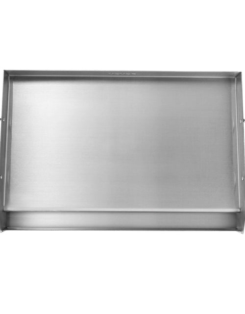 Load image into Gallery viewer, Stove Top Griddle, 23.5"x16" Pre-Seasoned Stainless Steel Griddle, Rectangular Double Burner Griddle Pan, Non-Stick Family Pan Cookware with Handles and Oil Groove, for BBQ, Gas Grills, Silver
