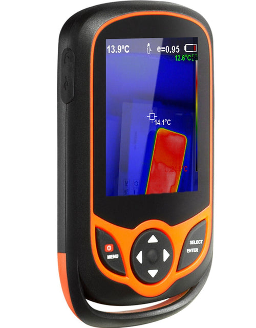 Load image into Gallery viewer, Thermal Imaging Camera, 256 x 192 IR Resolution Pocket Infrared Thermal Imager with WiFi, 25Hz Refresh Rate Thermal Camera Pocket with 3.2" Touch Screen, 0.3MP Visual Camera, -4°F-1022°F, IP54

