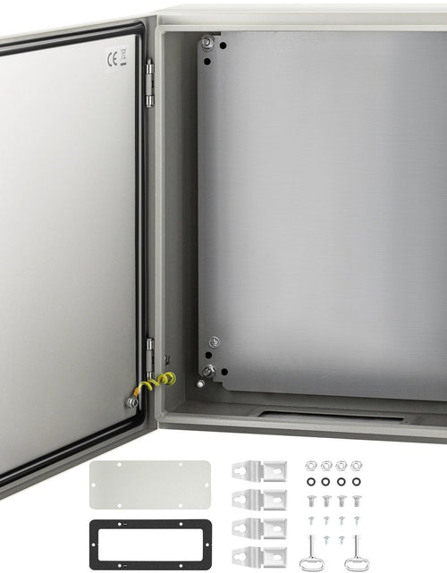 Load image into Gallery viewer, NEMA Steel Enclosure, 20 x 16 x 6'' NEMA 4X Steel Electrical Box, IP66 Waterproof &amp; Dustproof, Outdoor/Indoor Electrical Junction Box, with Mounting Plate
