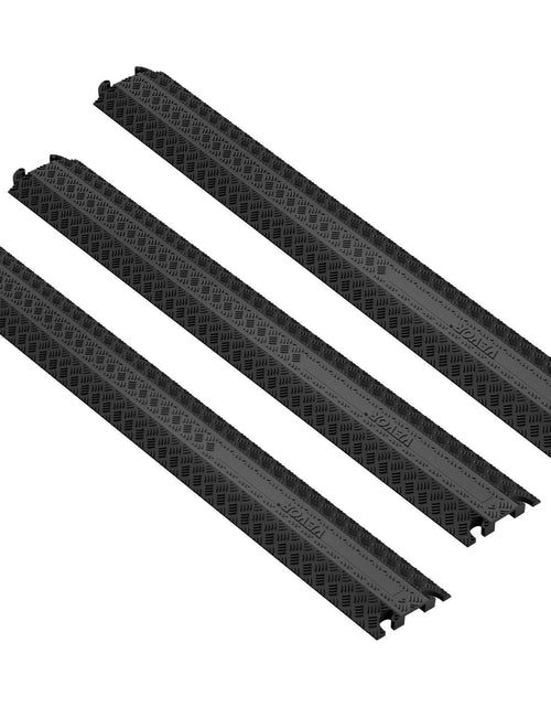 Load image into Gallery viewer, 3 PCs 39 in Speed Bumps 2000 lbs Cable Protector Ramp Drop Over Cord Cover
