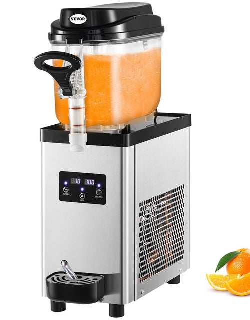 Load image into Gallery viewer, Commercial Slushy Machine, 6L/1.6 Gallons 25 Cups Single-Bowl, 300W 110V, Stainless Steel Margarita Smoothie Frozen Drink Maker, Slushie Machine for Supermarkets Cafes Restaurants Bars Home Use
