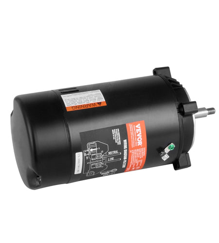 0.75 HP Pool Pump Motor, 56J Frame, 115V(8 Amps)/230V(4 Amps) 3450 RPM, 60Hz, 1.5 Service Factor, 80μF/250V Capacitor, CCW Rotation Round Flange Replacement Motor