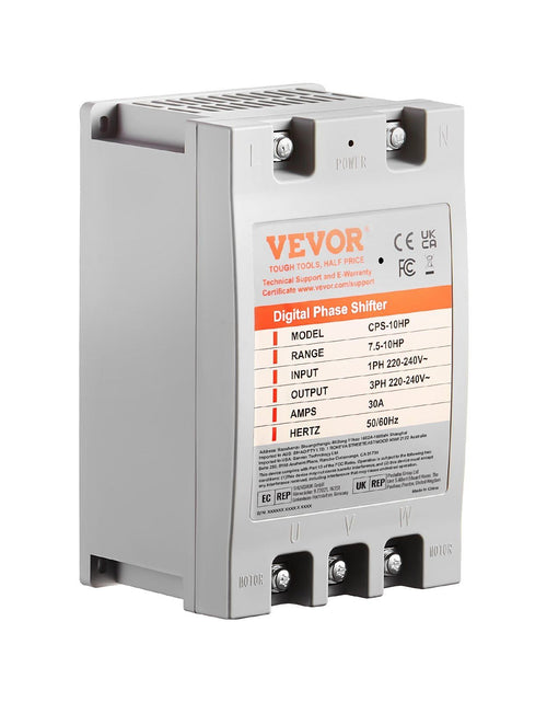 Load image into Gallery viewer, 3 Phase Converter - 10HP 30A 220V Single Phase to 3 Phase Converter, Digital Phase Shifter for Residential and Light Commercial Use, 220V-240V Input/Output (One Converter for One Motor Only)
