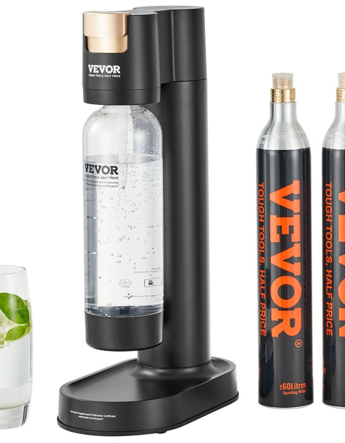 Load image into Gallery viewer, Sparkling Water Maker, Soda Maker Machine for Home Carbonating, Seltzer Water Starter Kit with BPA-free 1L PET Bottle, 2 CO2 Cylinders, Compatible with Mainstream Screw-in 60L CO2 Cylinder
