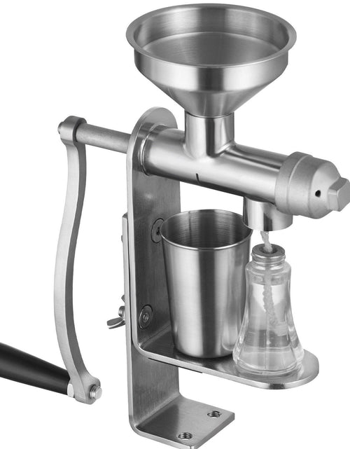 Load image into Gallery viewer, Manual Oil Press Machine, Stainless Steel Oil Extractor Machine, Detachable Oil Presser for Effortless Cleaning, Household Oil Expeller for Pressing Peanuts, Sesame Seeds, Rapeseed, Tea Seeds
