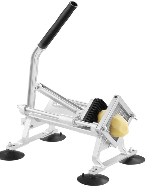 Load image into Gallery viewer, Commercial Vegetable Slicer, 1/4 inch Fruit Slicer, Stainless Steel and Aluminum Alloy Vegetable Cutter Slicer Machine, Manual Slicer with Non-slip Feet, for Radishes, Onions, Potatoes, Lemons
