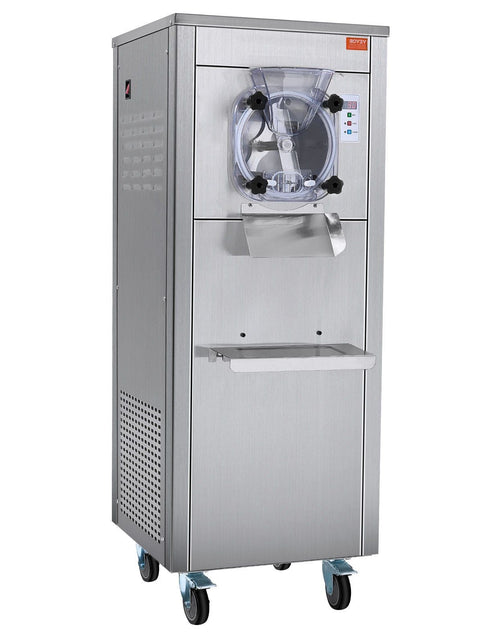 Load image into Gallery viewer, Commercial Ice Cream Machine, 18 L/H Yield, 1780W Single Flavor Hard Serve Ice Cream Maker with Wheels, 6L Stainless Steel Cylinder, LED Panel Auto Clean Pre-cooling, for Restaurant Snack Bars
