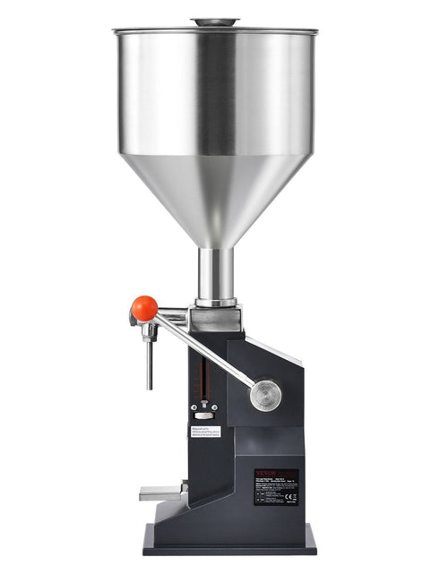 Load image into Gallery viewer, Manual Paste Liquid Filling Machine, 5-50ml Bottle Filler, Adjustable Bottle Filling Machine, Stainless Steel Liquid Filler with Hopper for Milk Water Juice Essential Oil Shampoo Cosmetic Honey
