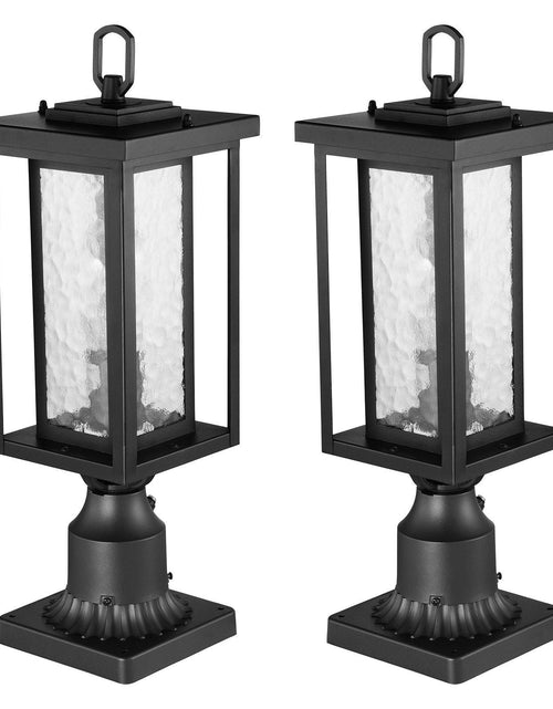 Load image into Gallery viewer, 2 PCs Dusk to Dawn Outdoor Lamp Post Light Fixture 17.72in Pole Pier Mount

