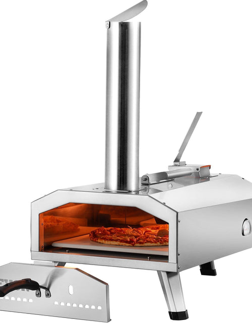 Load image into Gallery viewer, 12" Outdoor Pizza Oven Portable Pellet/Gas Pizza Oven Foldable for Camping
