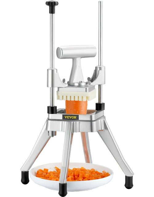Load image into Gallery viewer, Commercial Vegetable Fruit Chopper 1/4" Blade Heavy Duty Professional Food Dicer Kattex French Fry Cutter Onion Slicer Stainless Steel for Tomato Peppers Potato Mushroom
