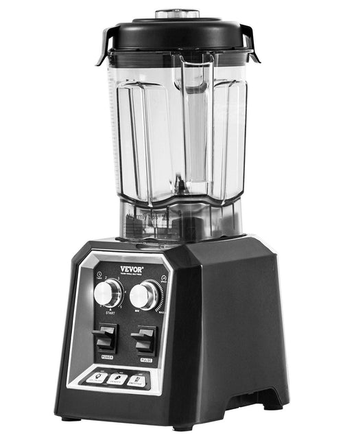 Load image into Gallery viewer, Professional Blender, Commercial Countertop Blenders, 68 oz Jar Blender Combo, Stainless Steel 3 Functions Blender, for Frozen Drinks, Shakes, Smoothies, Peree, and Crush Ice, Black
