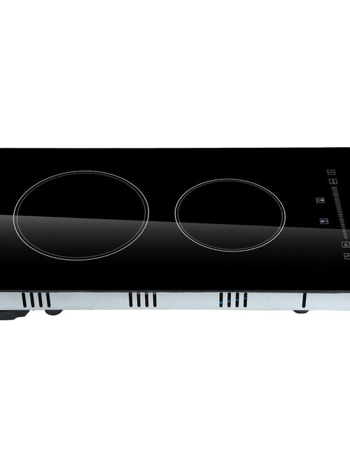Load image into Gallery viewer, Built in Electric Stove Top, 20 x 11.6 inch 2 Burners, 240V Glass Radiant Cooktop with Sensor Touch Control, Timer &amp; Child Lock Included, 9 Power Levels for Simmer Steam Slow Cook Fry
