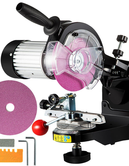 Load image into Gallery viewer, Electric Chainsaw Sharpener, 230W Professional Multi-Angle Adjustable Chain Grinder 3000RPM, Electric Chainsaw Blade Sharpener for 1/4" to 2/5" Chains
