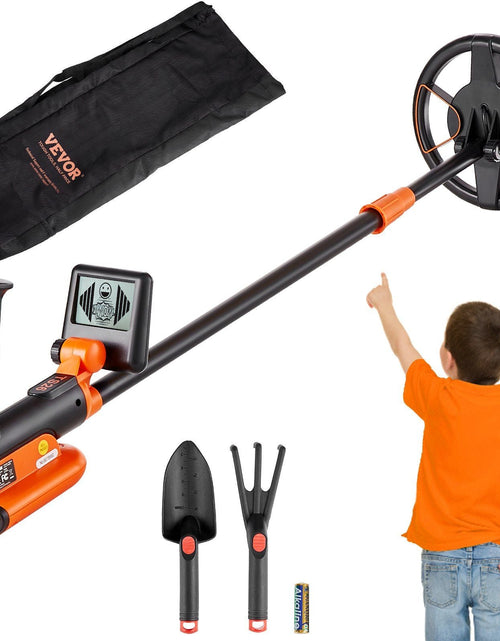 Load image into Gallery viewer, Metal Detector for Kids, 6 Inch, 25''-37'' Adjustable Gold Detector, IP68 Waterproof Search Coil with LCD Display Advanced DSP Chip, Lightweight for Junior &amp; Youth Detecting Gold Coin Treasure
