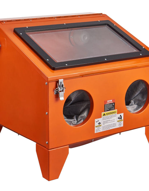 Load image into Gallery viewer, 40 Gallon Sandblasting Cabinet, 40-120PSI Portable Benchtop Sand Blasting Cabinet, Heavy Duty Steel Sand Blaster with Blasting Gun &amp; 4 Ceramic Nozzles for Paint, Stain, Rust Removal
