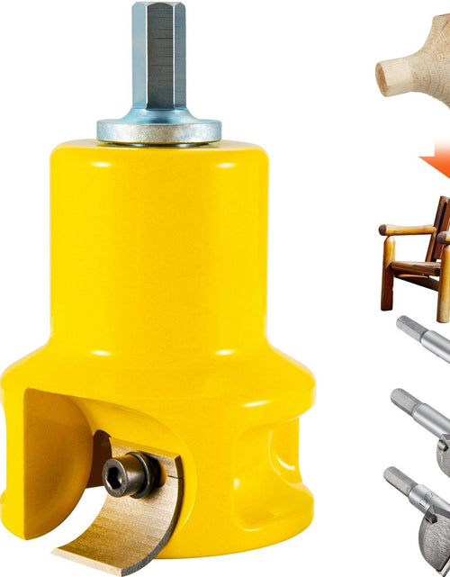 Load image into Gallery viewer, Tenon Cutter, 1.5" / 38 mm Diameter, with Dual Curved Blades &amp; Button Screws Home Master Kit, Premium Aluminum &amp; Steel Log Furniture Cutter, Commercial Woodworking Tool for Home Beginner DIY
