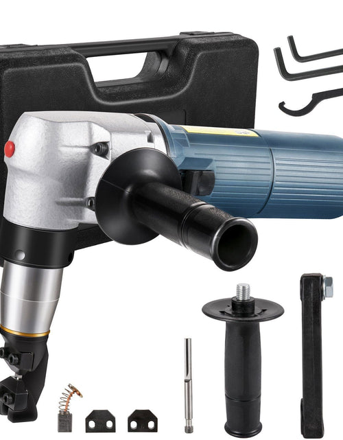 Load image into Gallery viewer, Electric Metal Nibbler 625W Nibbler Metal Cutter 1000RPM High Speed Rotor 0.16in/4mm Metal Nibbler 110V w Replaced Blades Storage Case Sheet Metal Nibbler for Cutting Stainless Steel, Aluminium
