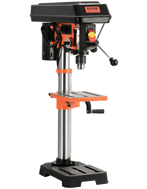 Load image into Gallery viewer, 10'' 5-Speed Benchtop Drill Press Cast Iron Drill Press 3.2A 610-2800RPM
