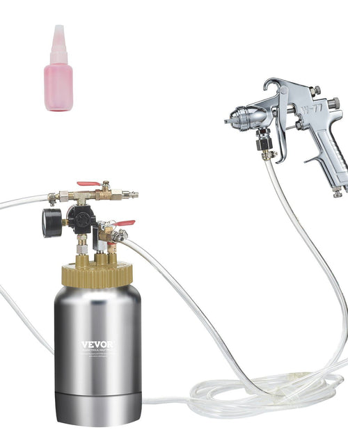Load image into Gallery viewer, 2L/0.5gal Spray Paint Pressure Pot Tank, Lightweight Air Paint Pressure Pot, 1.8mm Nozzle Spray Paint Gun 3m Hoses for Home Decoration Architecture Construction Automotive Painting, 45PSI Max
