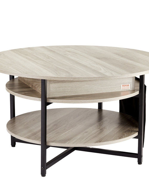 Load image into Gallery viewer, Lift Top Coffee Table 35.3" Round Coffee Table for Living Room White
