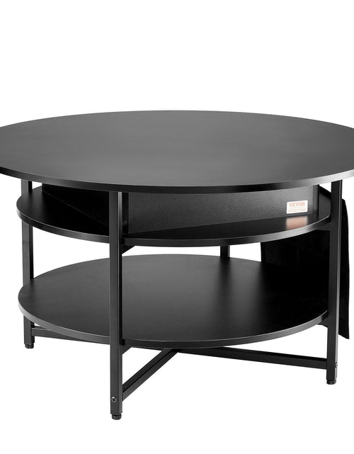 Load image into Gallery viewer, Lift Top Coffee Table 35.3" Round Coffee Table for Living Room Black
