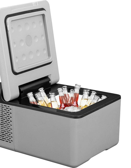 Load image into Gallery viewer, 12 Volt Refrigerator 10 Qt, Portable Mini Freezer (-4°F~68°F) W/APP Control Car Compressor Fridge Cooler 12V/24V DC and 110-220V AC For Camping, Road Trip, Travel, Outdoor and Home
