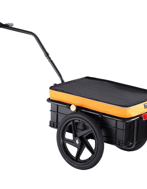 Load image into Gallery viewer, Bike Cargo Trailer, 88 lbs Load Capacity, Heavy-Duty Bicycle Wagon Cart, Foldable Compact Storage with Universal Hitch, Waterproof Cover, 16" Wheels, Safe Reflectors, Fits 24"-28" Bike Wheels
