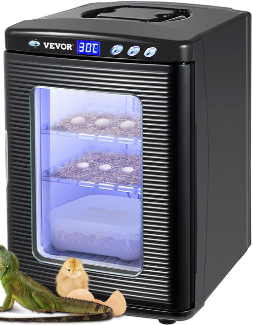 Load image into Gallery viewer, Black Reptile Incubator 25L Scientific Lab Incubator Digital Incubator Cooling and Heating 5-60°C Reptile Egg Incubator 12V/110V Work for Small Reptiles
