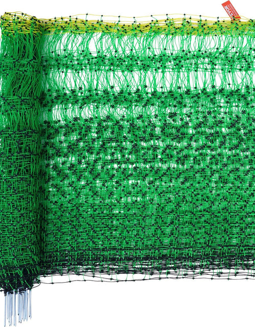Load image into Gallery viewer, Electric Fence Netting, 48" H x 168' L, PE Net Fencing Kit with Posts &amp; Double-Spiked Stakes, Utility Portable Mesh for Chickens, Ducks, Geese, Rabbits, Used in Backyards, Farms, and Ranches
