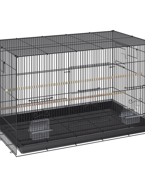 Load image into Gallery viewer, 30 inch Bird Cage, Metal Large Parakeet Cages for Cockatiels Small Parrot Budgies Lovebirds Canaries, Pet Bird Cage with Rolling Stand and Tray
