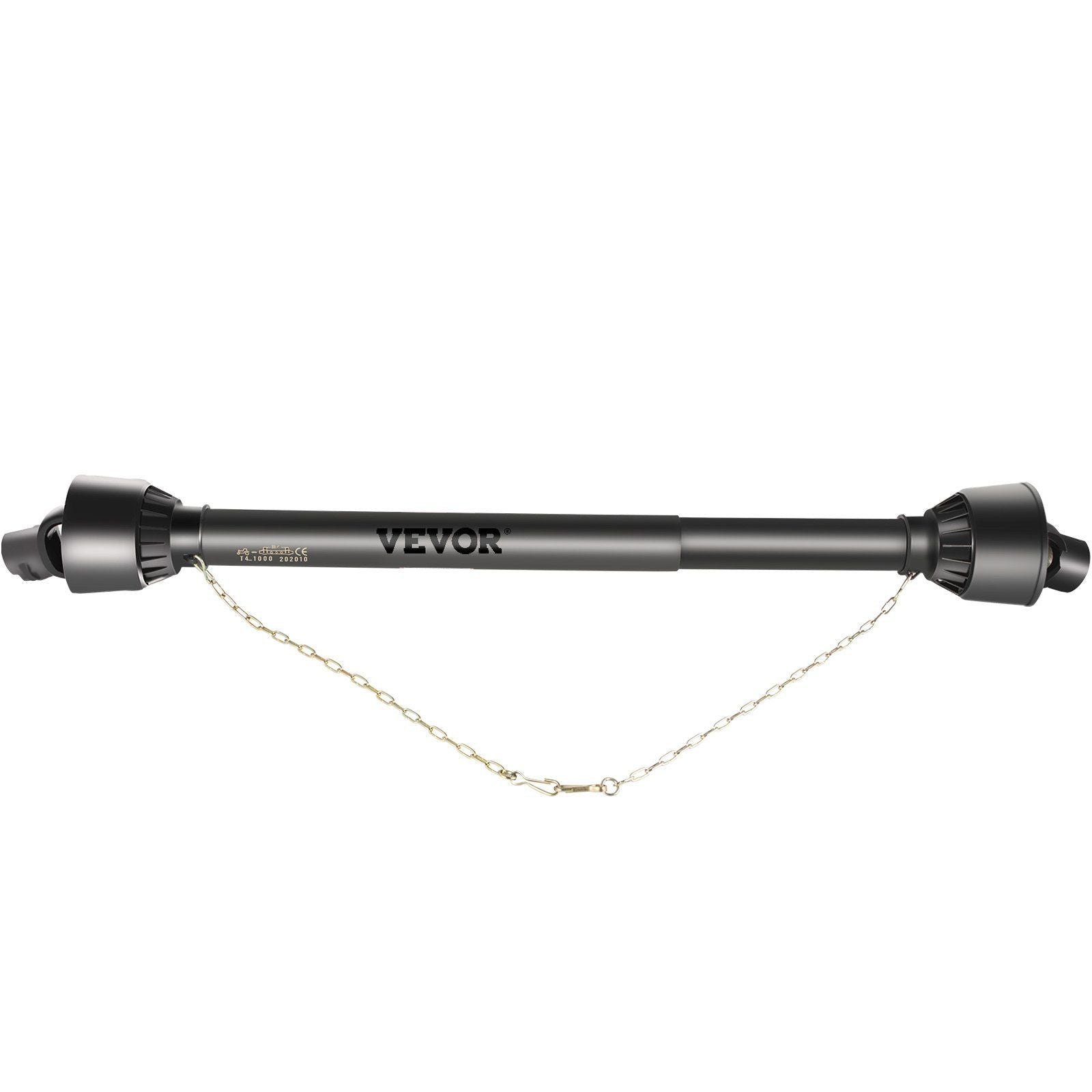 PTO Shaft, 1-3/8" PTO Drive Shaft, 6 Spline Tractor, Round Implement Ends PTO Driveline Shaft, Series 4 Tractor PTO Shaft, 43"-61" Brush Hog PTO Shaft Black, for Finish Mower, Rotary Cutter