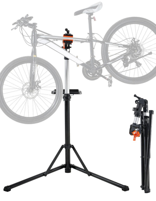 Load image into Gallery viewer, Bike Repair Stand, 66 lbs Heavy-duty Aluminum Bicycle Repair Stand, Adjustable Height Bike Maintenance Workstand with Magnetic Tool Tray Telescopic Arm, Foldable Bike Work Stand for Home, Shops
