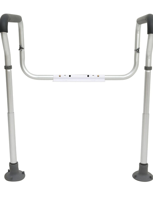 Load image into Gallery viewer, Toilet Safety Rail, Bathroom Toilet Seat Frame, Adjustable Width &amp; Height Fit Most Toilets, Supports 300lbs, Toilet Handles Grab Bars with Padded Armrests for Handicap, Disabled, Seniors
