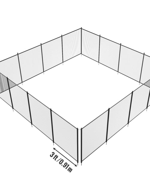 Load image into Gallery viewer, Pool Fence, 4 x 48 FT Pool Fences for Inground Pools, Removable Child Safety Pool Fencing, Easy DIY Installation Swimming Pool Fence, 340gms Teslin PVC Pool Fence Mesh Protects Kids and Pets
