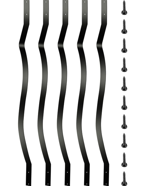 Load image into Gallery viewer, Deck Balusters, 51 Pack Metal Deck Spindles, 32.25"x1" Staircase Baluster with Screws, Aluminum Alloy Deck Railing for Wood and Composite Deck, Stylish Baluster for Outdoor Stair Deck Porch
