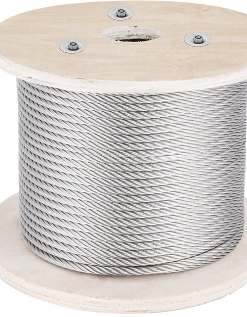 Load image into Gallery viewer, 5/32 Stainless Steel Cable, 500FT T316 Wire Rope 1x19 Marine Grade Steel Cable for Deck Railing Brackets Handrail Stair DIY Balustrade
