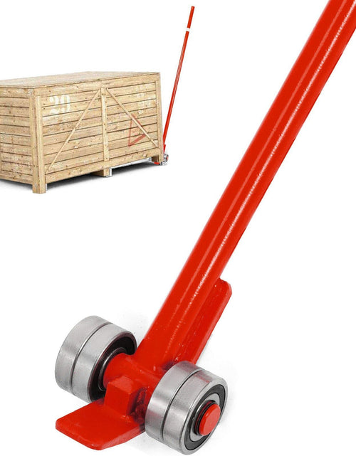 Load image into Gallery viewer, 3T Prylever Bar 6600 lbs Capacity Steel Pry Lever Bar Heavy Duty with Wheels Prylever with 6FT Length Handle
