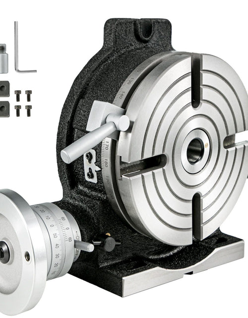Load image into Gallery viewer, Rotary Table 8 Inch Horizontal Vertical HV8 Precision 3MT Milling Drilling Machine Vernier Reading Milling Drilling Boring
