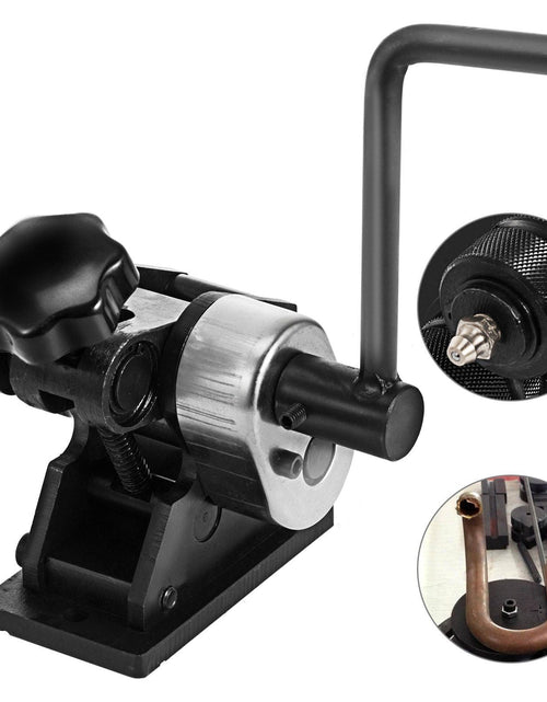 Load image into Gallery viewer, Ring Roller Bender, 3in Ring Size, 1/4in Round Steel &amp; 1"x3/16" Flat Steel Capacity, Portable Hand Crank Ring Roller

